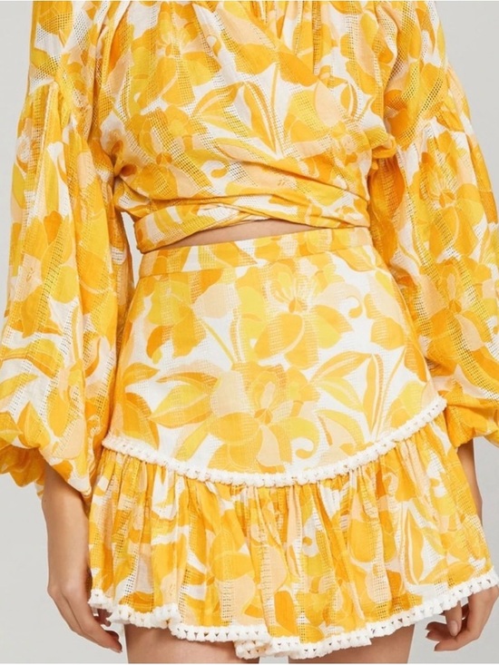 Significant Other Dresses & Skirts - Significant Other Isla Yellow Floral Skirt